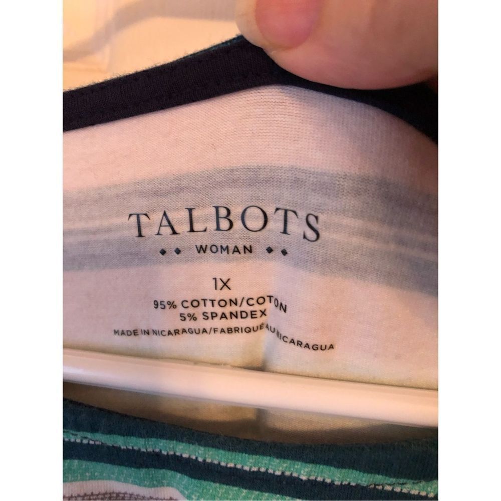 Talbots Multicolored Striped Top - Picture 4 of 8
